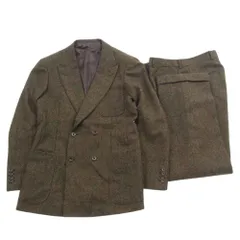 BEAMS ビームス スーツ 23-17-0110 International Gallery BEAMS インターナショナルギャラリー ウール ツィード カラーネップ ダブルブレスト セットアップ スーツ ブラウン系 48【中古】のサムネイル