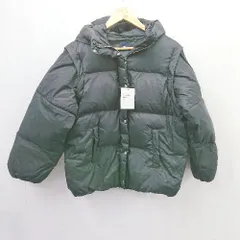 ◇ ⊇ MONO-MART モノマート 2WAYシャイン 長袖 ナイロンフード中綿 ジャケットベスト サイズF ブラック系 レディース E  【1506190000343】