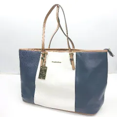 ◇ Θ samantha＆chouette 2トーン トートバッグ ブルー ホワイト レディース E  【1503050023887】