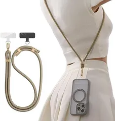 【在庫処分】[TORRAS] 【多用途・丈夫さ】2025新開発 スマホ ストラップ ショルダー 首掛け ストラップ 長さ調節可能 タグパッチ 2枚入り ネックストラップ ショルダー スマホ iPhone 16 15 14 13 12 pro max 用