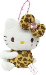 ハローキティ ヒョウ柄 豹柄 マスコット ぬいぐるみ キティ 2001
