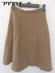 ◇ KBF ケービーエフ URBAN RESEARCH スエード調 膝下丈 フレア スカート サイズ36 ブラウン レディース  【1109150001468】