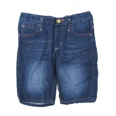 エドウィン デニムパンツ ボトムス ハーフパンツ ストレッチ キッズ 女の子用 150サイズ ブルー EDWIN 【中古】のサムネイル