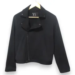【美品】Y's レザー　パッチワークジャケット　ブラック Y's yohji yamamoto レザーパッチワークジャケット（YB-J15-800