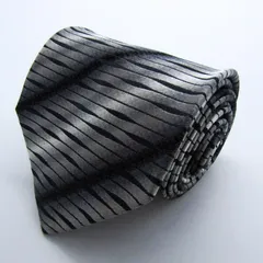 ミッソーニ ブランド ネクタイ ボーダー柄 グラデーション イタリア製 PO メンズ グレー Missoni 【中古】