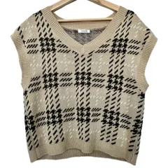 INGNI  イング チェック ニット ベスト トップス