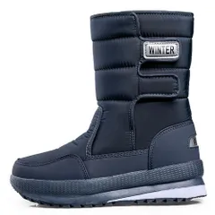 ☆ ネイビー ☆ 44(28.5cm) ☆ スノーブーツ メンズ 防寒 保温 スノーブーツ ブーツ メンズ スノーシューズ ボアブーツ メンズシューズ 防寒靴 ウィンターブーツ 雪靴 カジュアルシューズ 長靴 軽量 軽い 防滑 すべり止め 滑り止め ボア