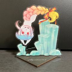 木製×アクリル製／スタンドフィギュア『Aquamarine』