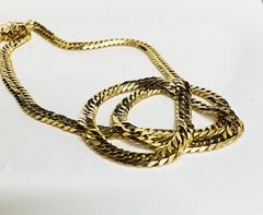 【H1139】金 ゴールド K18 18金 750 6面喜平ネックレス 長さ：約60cm