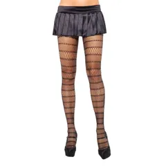 ストッキング 網タイツ ボーダー パンスト パンティストッキング 黒ブラック ベージュ 肌色 透け シアー タイツ レディース 薄手 コスプレ衣装 柄入り セクシー可愛い 薄め 模様入り 美脚 美尻 女装レッグアベニューleg avenue★2