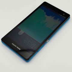 au AQUOS PHONE SERIE SHL21 アクオスフォン スマホ  ブルー 青 ②