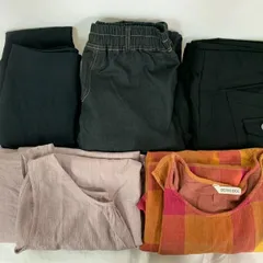 【お買い得！】レディース服まとめ売り５点　ワンピース2着・パンツ2着・スカート1着の計5点セット　FL324