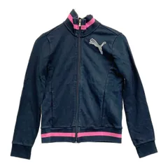 PUMA プーマ M レディース ジャージ 黒　トラックジャケット　フルジップパーカー 20240611-0047