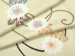 平和屋本店□極上 久保田一竹 幻の辻が花 太鼓柄袋帯 辻が花 霞文 金  