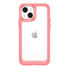 iPhone14 Plus ケース  耐衝撃 ハイブリット ソフト ケース 【Color】 レッド