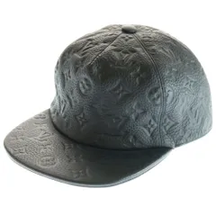 (専用出品)ルイ・ヴィトン ブラック モノグラム キャップ ルイ・ヴィトン モノグラム アンプラント レザー キャップ 黒