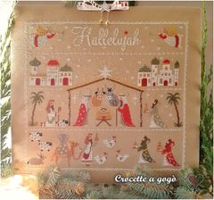 🟩⬜🟥 イタリア クロスステッチ 図案 チャート 🧡Crocette a gogo  クロセット・ア・ゴゴ 🧡🔶Natività 🔶◆キリスト降誕◆お洒落