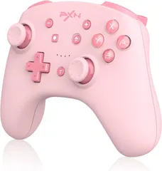 Switch/Switch Lite コントローラー スリープ解除 スイッチコントローラー NFC機能 ワイヤレス 振動 6軸ジャイロセンサー 有線無線 TURBO 連射機能付き Bluetooth接続 Switch/Switch lite/PC 対応 ピンク
