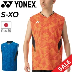 ヨネックス メンズ ゲームシャツ（ノースリーブ）YONEX スリーブレス 袖なし バドミントンウェア  スポーツウェア 総柄 トップス テニス ソフトテニス  日本製  メンズウエア/10658