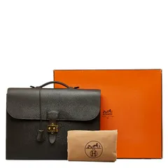 エルメス サックアデペッシュ38 ビジネスバッグ ブリーフケース 書類カバン ブラウン アルデンヌ メンズ HERMES【222-22130】のサムネイル