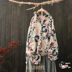 花柄 シャツ レディース 長袖 トップス 春秋 柄シャツ 襟付き 総柄 カジュアル おしゃれ 羽織りもの 春 秋 アロハシャツ ゆったり 大人可愛い レトロ