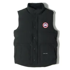 CANADA GOOSE カナダグース ダウンベスト ワッペン付き フリースタイル FREESTYLE CREWVEST 4154M ブラック 黒 XS アウター ジャケットのサムネイル