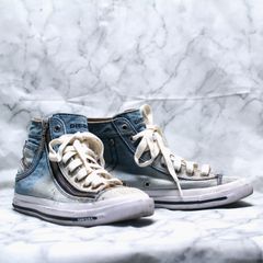 DIESEL ディーゼル EXPO-ZIP W エクスポジップ ハイカットスニーカー デニム フルジップアップ 24cm
