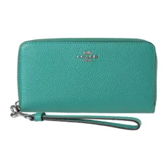 新品 コーチ COACH 長財布 ロング ジップ アラウンド ウォレット ブライトグリーン