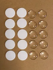 カボションアイ　作製用　カボション、アクリルチップ　5ペア