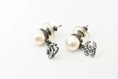 シャネル ピアスロゴ/CC ラインストーン パール/スイングココマーク230714