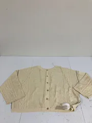 送料無料★新品タグ付き★Samansa Mos2 サマンサモスモス★透かし柄編みライン入り前後2WAYニット　カーディガン★フリーサイズ　#71014sj96