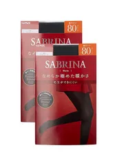 [グンゼ] タイツ サブリナ ウォーム なめらか極めた暖かさ 80デニール 同色2足組 SBW23 レディース ブラック L-LL