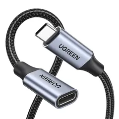 【新着商品】UGREEN USB Type C 延長ケーブル タイプc 延長コード 【4K60Hz映像出力】 PD 100W/5A USB 3.2 Gen 2規格 10Gbps高速転送 Thunderbolt3対応 双方向転送 iPhone15/Galax 0のサムネイル