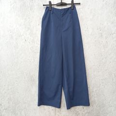 SHIFONERY シフォネリ ストレートパンツ ラインワイドパンツ キレイ目 大人女子 ブルー 34サイズ 〇□