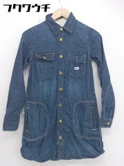 ◇ ◎ Lee × URBAN RESEARCH ROSSO 長袖 ミニ シャツ ワンピース サイズS ブルー系 レディース 【中古】 【1106070013274】