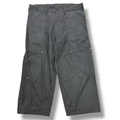 参考上代61600円 Y's BACKSIDE SULFURIZATION SATIN WAIST BELT PANEL WORK PANTS パネルワークパンツ ワイズ YH-P83-071 2 79339A4のサムネイル