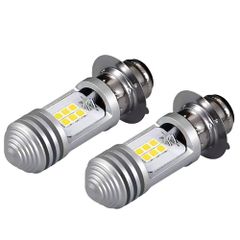 新品 HADUDU超高輝度 P15d-25-1 led ヘッドライト LED バイク用 Hi/Lo 切替 AC/DC9V-80V 10W ライトバルブ ホワイト 電気自動車ヘッドライト H6M 二輪車前照灯用 無極性 直流&交流兼用 純正交換用(2個入り P1