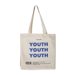 トートバッグ　キャンパス　youth インスタ風　韓国