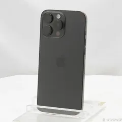 〔中古品〕 iPhone16 Pro Max 256GB ブラックチタニウム MYWG3J／A SIMフリー【348】