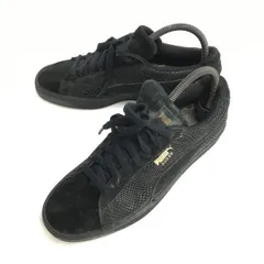PUMA/プーマ/Suede★ローカットスニーカー【size:8.5/レディース25.0/black/黒】sneakers/Shoes/trainers◆J-141