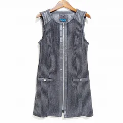 #wnc 伊太利屋 GKITALIYA ノースリーブ ワンピース 7 グレー系 ニット ジップアップ レディース [922610]のサムネイル