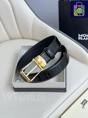 【今日特価】Montblanc モンブラン レザーベルト-1