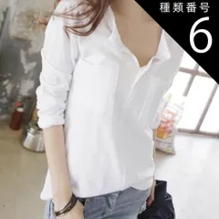 種類6：パープル/M トップス シャツ ミディアム丈 袖あり 長袖 Vネック 襟なし ポケット 綿 かわいい 大人可愛い シンプル カジュアル おしゃれ かっこいい レトロ アジアン エスニック エキゾチック セクシー 無地 春 秋 20代 30代 レディース