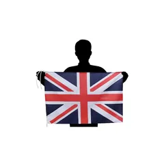 TOSPA イギリス国旗 L判 50×75cm テトロン製 日本製 ユニオンジャック 英国国旗 0