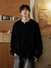 長袖Tシャツ メンズ トップス 長袖 Vネック Tシャツ ゴルフ ゆったり シンプル カジュアル おしゃれ 無地 春秋 春服 お洒落 男性 おしゃれ 部屋着 大人 誕生日 プレゼント ギフト dansigeer20