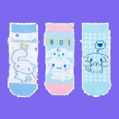 【特価商品】サンリオ(SANRIO) サンリオ キッズスニーカーソックス3足セット ソックス 19-21ｃｍ シナモロール シナモン Cinnamoroll キャラクター 455164 SANRIO