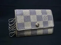 LOUIS VUITTON ルイヴィトン N61745 ダミエアズール ミュルティクレ6 6連 キーケース 鍵入れ レディース メンズ アイボリー系 DK3805