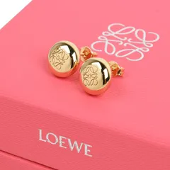 LOEWE ロエベ　アナグラム　ロゴ　ピアス LOEWE】アナグラムスタッドピアス in sterling silver (LOEWE