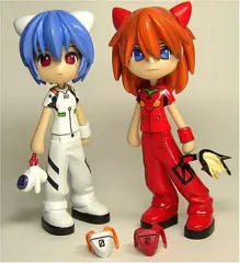 中古】フィギュア 綾波レイ＆惣流・アスカ・ラングレー Pinky