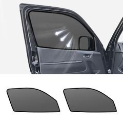 ハイエース 200系 ワイド/標準 専用 メッシュカーテン 車種専用 サンシェード HIACE 200 サイド用 遮光カーテン 遮光 日除け 日焼け防止 UVカット メッシュサンシェード マグネット式 日差し 虫よけ 通気 運転席 助手席  2枚